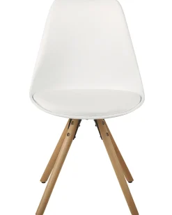 Beliani Tuoli Muovi Valkoinen 2 Kpl Dakota Sale