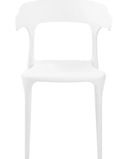 Beliani Tuoli Muovi Valkoinen 8 Kpl Gubbio Best