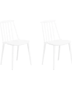 Beliani Tuoli Muovi Valkoinen 2 Kpl Ventnor Online
