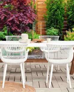 Beliani Tuoli Muovi Valkoinen 4 Kpl Pesaro Cheap