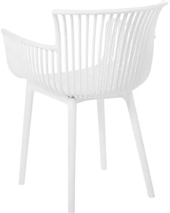 Beliani Tuoli Muovi Valkoinen 4 Kpl Pesaro Cheap
