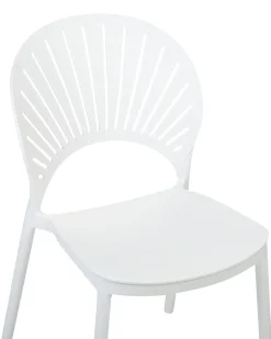 Beliani Tuoli Muovi Valkoinen 4 Kpl Ostia Online
