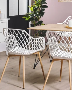 Beliani Tuoli Muovi Valkoinen 2 Kpl Nashua Outlet