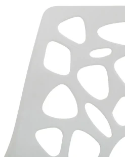 Beliani Tuoli Muovi Valkoinen Morgan Fashion