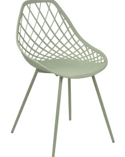 Beliani Tuoli Muovi Vihrea 2 Kpl Canton Ii Hot