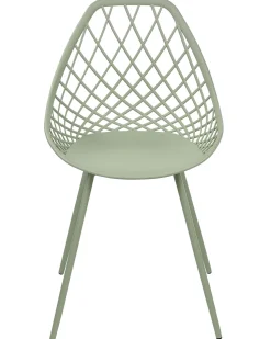 Beliani Tuoli Muovi Vihrea 2 Kpl Canton Ii Hot