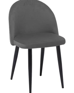 Beliani Tuoli Sametti Harmaa 2 Kpl Visalia Outlet