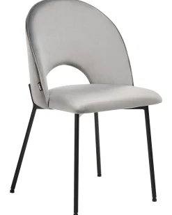 Beliani Tuoli Sametti Harmaa 2 Kpl Covelo Cheap