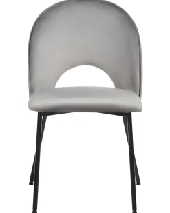 Beliani Tuoli Sametti Harmaa 2 Kpl Covelo Cheap