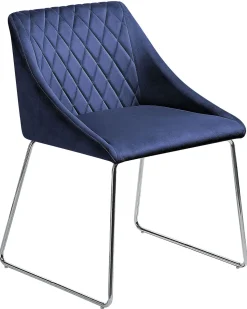 Beliani Tuoli Sametti Laivastonsininen 2 Kpl Arcata Outlet