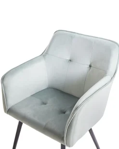 Beliani Tuoli Sametti Mintunvihrea 2 Kpl Jasmin Cheap