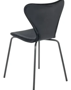 Beliani Tuoli Sametti Musta 2 Kpl Boonville Shop