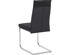 Beliani Tuoli Sametti Musta 2 Kpl Rockford Sale