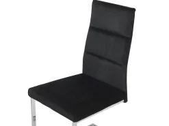 Beliani Tuoli Sametti Musta 2 Kpl Rockford Sale