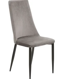 Beliani Tuoli Sametti Tummanharmaa 2 Kpl Clayton Outlet