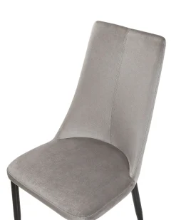 Beliani Tuoli Sametti Tummanharmaa 2 Kpl Clayton Outlet