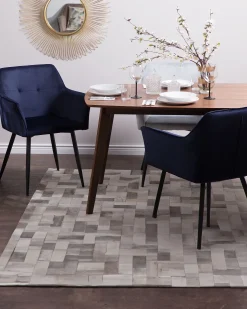 Beliani Tuoli Sametti Tummansininen 2 Kpl Jasmin New