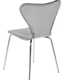 Beliani Tuoli Sametti Vaaleanharmaa/Hopea 2 Kpl Boonville Online