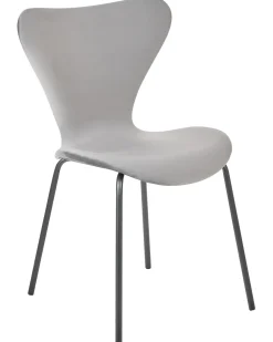 Beliani Tuoli Sametti Vaaleanharmaa/Musta 2 Kpl Boonville New