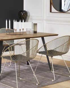 Beliani Tuoli Teras Kulta 2 Kpl Aurora Fashion