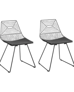 Beliani Tuoli Teras Musta 2 Kpl Beatty Flash Sale