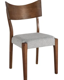 Beliani Tuoli Tumma Puu/Harmaa 2 Kpl Eden Hot