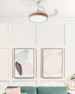 Beliani Tuuletinvalaisin 3 Polttimoa Valkoinen Fremont Store