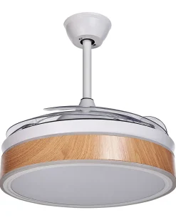 Beliani Tuuletinvalaisin 3 Polttimoa Valkoinen Fremont Store