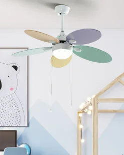 Beliani Tuuletinvalaisin Rauta Monivarinen Weber Shop