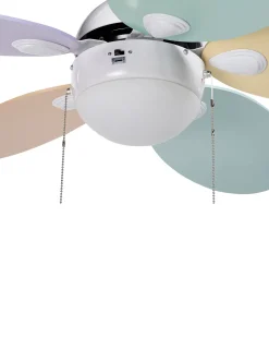 Beliani Tuuletinvalaisin Rauta Monivarinen Weber Shop