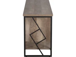 Beliani Tv-Taso 5 Hyllya Tumma Puu/Musta Forres Best