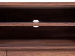 Beliani Tv-Taso 4 Hyllya Tumma Puu/Valkoinen Buffalo Outlet