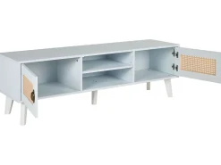 Beliani Tv-Taso 2 Kaappia 2 Hyllya Luonnonvalkoinen Parton Best