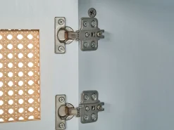 Beliani Tv-Taso 2 Kaappia 2 Hyllya Luonnonvalkoinen Parton Best