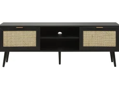 Beliani Tv-Taso 2 Kaappia 2 Hyllya Musta Opoco Best