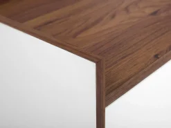 Beliani Tv-Taso 2 Kaappia 2 Hyllya Tumma Puu/Valkoinen Madera Best Sale