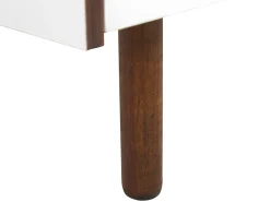 Beliani Tv-Taso 2 Kaappia 2 Hyllya Tumma Puu/Valkoinen Madera Best Sale