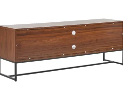 Beliani Tv-Taso 2 Kaappia 2 Hyllya Tumma Puu/Valkoinen Nueva Cheap