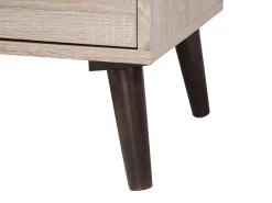 Beliani Tv-Taso 2 Kaappia 4 Hyllya Vaalea Puu/Harmaa Alloa Flash Sale