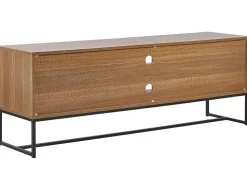 Beliani Tv-Taso 2 Kaappia 2 Hyllya Vaalea Puu/Valkoinen Nueva Best