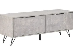 Beliani Tv-Taso 2 Kaappia Harmaa/Musta Halston Cheap