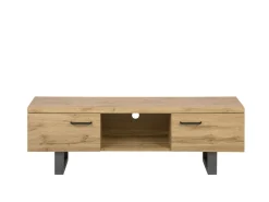 Beliani Tv-Taso 2 Kaappia Hylly Vaalea Puu Timber Outlet