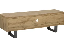 Beliani Tv-Taso 2 Kaappia Hylly Vaalea Puu Timber Outlet