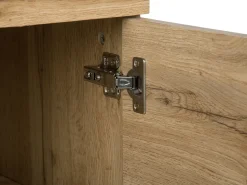 Beliani Tv-Taso 2 Kaappia Hylly Vaalea Puu Timber Outlet