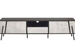 Beliani Tv-Taso 2 Kaappia Laatikko Vaaleanharmaa/Musta Blackpool Hot