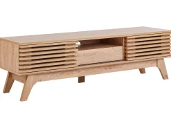 Beliani Tv-Taso 2 Kaappia Laatikko Vaalea Puu Detroit Sale