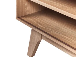 Beliani Tv-Taso 2 Kaappia Laatikko Vaalea Puu/Valkoinen Eerie Store