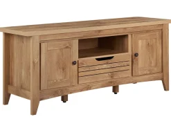 Beliani Tv-Taso 2 Kaappia Laatikko Vaalea Puu Agora Fashion