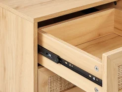 Beliani Tv-Taso 4 Laatikkoa Hylly Vaalea Puu Perote Discount