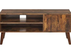 Beliani Tv-Taso Kaappi 2 Hyllya Tumma Puu Vanler Store